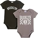 Gerber Baby NBA Boys &amp; Girls 2-Pack Short Sleeve Onesie Bodysuits