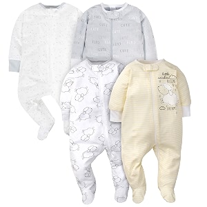 gerber boys39 sleep 4 pack play footie