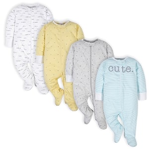 gerber boys39 sleep 4 pack play footie