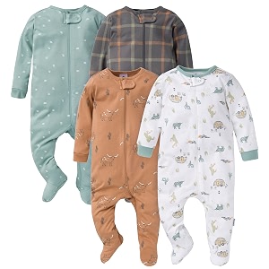 gerber boys39 sleep 4 pack play footie