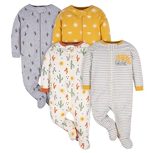 gerber boys39 sleep 4 pack play footie