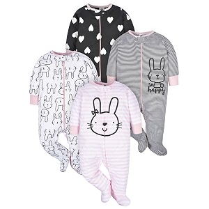 gerber boys39 sleep 4 pack play footie