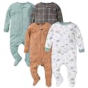 Gerber Boys' Sleep 4 Pack Play Footie