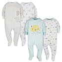 Gerber Boys' Sleep 4 Pack Play Footie
