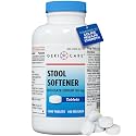 GeriCare Docusate Sodium Stool Softeners | Compared to Colace Regular Strength | Ideal for Constipation Relief,100mg Crushable Tablets. Dye Free (1000 Count) Made in The USA.