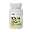 GeriCare Senna Plus Natural Vegetable Laxative with Stool Softener, Docusate Sodium 50mg, Sennosides 8.6mg 60 Count (Pack of 1)