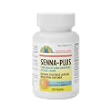 GeriCare Senna Plus Natural Vegetable Laxative with Stool Softener, Docusate Sodium 50mg, Sennosides 8.6mg 100 Count (Pack of 1)