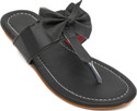 Gerief Women Flats Sandal (Black , 4)