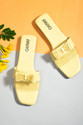 Gerief Women Flats Sandal (Yellow , 5)