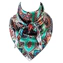 GERINLY 35 Inch Wild Rag Cowboy Scarves for Men, Large Rancher Neckerchief Silk Feel, Oversize Western Bandana Paisley
