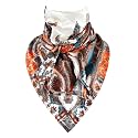 GERINLY 35 Inch Wild Rag Cowboy Scarves for Men, Large Rancher Neckerchief Silk Feel, Oversize Western Bandana Paisley