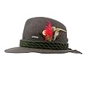 German Hat | 100% Wool Hats for Men &amp; Women - Bavarian Tirol Alps Wool Hat with Feather &amp; Sweat Band | Fedora