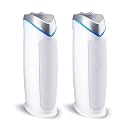 GermGuardian HEPA Air Purifier - Large Room Air Purifier for Bedroom, Office, Dorm, and Home - Filters Pet Dander, Dust, Pollen, Smoke, Scents - AC4825W2PK - 22" Tower - White - 2-Pack