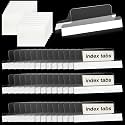 Gersoniel 200 Pieces 2 Inch Clear Adhesive Tabs, Index Divider Labels