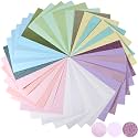 Gersoniel 36 Pcs Glitter Cardstock Paper A4, 8.3 x 11.7, Pastel Color