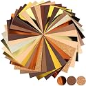 Gersoniel 36 Pcs Glitter Cardstock Paper A4, 8.3 x 11.7, Brown Color