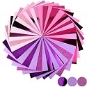 Gersoniel 36 Pcs Glitter Cardstock Paper A4, 8.3 x 11.7, Pink Color