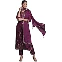 Gerua Embellished Silk Blend Straight Kurta With