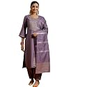 Gerua By Libas Embroidered Silk Blend Straight