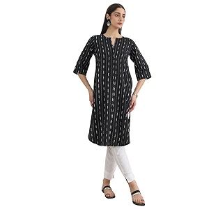Gerua By Libas Printed Cotton Blend Straight