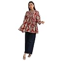 Gerua By Libas Printed Cotton Blend Straight