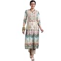 Gerua by Libas Printed Crepe Straight Kurta