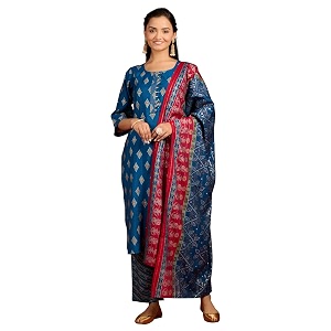 Gerua by Libas Printed Silk Blend Straight