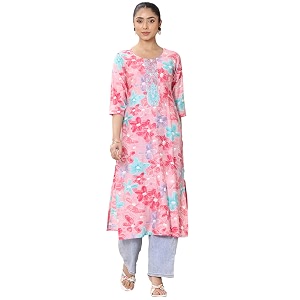 Gerua by Libas Printed Silk Blend Straight