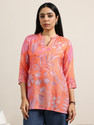 GERUA BY LIBAS Printed Silk Blend Straight