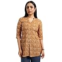 Gerua By Libas Printed Viscose Straight Kurti