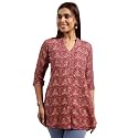 Gerua By Libas Printed Viscose Straight Kurti