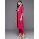 Gerua by libas Solid Silk Blend Straight