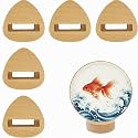 GeryVtee 6 Pcs Small Embroidery Hoop Stand Embroidery Hoop Display Stand Embroidery Frames for Display Embroidery Cross Stitch Hoop Accessories Decor (Triangle)