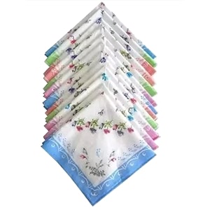 womensladieskids handkerchief rumal hanky hankies 100 cotton premium collection handkerchiefs soft cotton hand kerchief