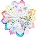 Womens,Ladies,Kids Handkerchief, Rumal, Hanky, Hankies, 100% Cotton Premium Collection Handkerchiefs, Soft Cotton Hand kerchief
