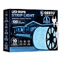 Gesto 10 Meter Ice Blue LED Rope Strip Light | 120 LEDs/Mtr IP65 Waterproof Indoor &amp; Outdoor Lights for Balcony, Home Decor &amp; Cove Light for False Ceiling | Cuttable Every 1M for Diwali Decoration