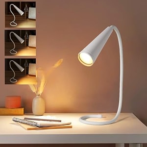 gesto rechargeable book reading light with clip  3 color changing light for reading in bed  80 hours runtime led lamp for night  flexible goose neck clip on book light for book lovers