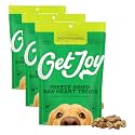 Get Joy Freeze Dried Beef Heart Dog Treats, Single Ingredient Training, 4oz