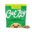 Get Joy Freeze Dried 100% Beef Heart Dog Treats, 16oz | Single Ingredient Organ Meat, High Protein Raw Dog Food Topper, Snack &amp; Training Rewards | Grain Free, Gluten Free, Filler Free