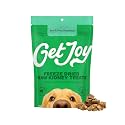 Get Joy Freeze Dried 100% Beef Kidney Dog Treats, 4oz | Single Ingredient Organ Meat, High Protein Raw Dog Food Topper, Snack &amp; Training Rewards | Grain Free, Gluten Free, Filler Free
