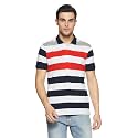 Get In Men39s Striped Regular Fit Polo