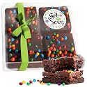 Get Well Brownies 4 Pack | Chocolate Brownies 4 Pack Gift Treats