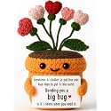 Get Well Gifts for Women, Crochet Flower Big Hug Thinking of You Gift