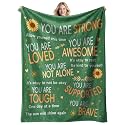 Get Well Soon Gifts for Women Mom After Surgery, Hug Healing Blanket Cancer Care Warm Gift for Patient, Inspirational Encouragement Comfort Thinking of You Present for Friend Men (Green, 80’’x60’’)
