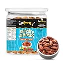 GetKrrackin! Chilli Lime Cilantro Almond Nuts - 200g Jar | Roasted Spicy Masala Badam | Zero Oil, Not Fried | 100% Californian Almonds | Ready to Eat Snacks | Rich in Protein and Dietary Fiber