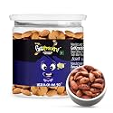 GetKrrackin! Classic Salted Roasted Almonds -200g PET Jar | Zero Oil, Not Fried | Healthy Nuts | Roasted &amp; Fiber-Rich! | Anytime Indulgence| Nutrition On The Go| 100% California Almonds