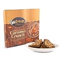 GetKrrackin! Dark Choco-Almond Caramel Crunch, Dark Chocolate With Almond Crunch, Caramel Crunch Premium Chocolate, Almond & Dark Chocolate Brittle, Chocolate Covered Nuts, Gift Box - 150g