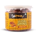 GetKrrackin! Lebanese Style Almond Nuts - 200g Jar | Roasted Spicy Masala Badam | Zero Oil, Not Fried | 100% Californian Almonds | Ready to Eat Snacks | Rich in Protein and Dietary Fiber
