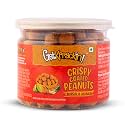 GetKrrackin! Masala Peanuts - 200g Jar | Spicy Crunchy Coated Nuts | Roasted Moongfali | Salted Namkeen Snack | Singdana, Mungfali, Chakna | Ready to Eat Snacks | Rich in Protein &amp; Fiber
