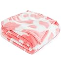 GEULAY Pink Throw Blanket, 40x60inches